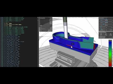 5 eksen CNC NC kod simülasyon. #cnc #cad #cam #5axis