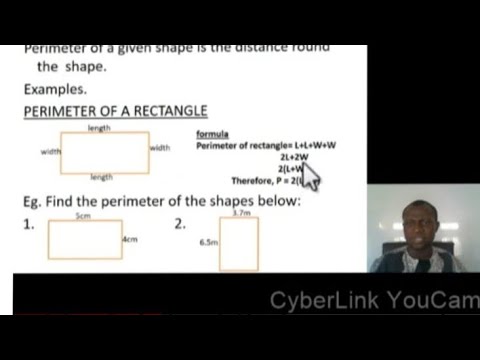 Perimeter of plane shapes Lesson 2 JSS1