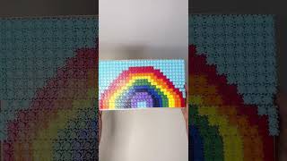 Satifying Reverse Pixel Art ASMR #rainbow #무지개 #blocktoys #oddlysatisfying #cute #toydreams