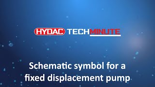 HYDAC TechMinute - Schematic symbol for a fixed displacement pump
