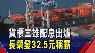 貨櫃三雄股東會股價同步走軟...萬海跌最深4%！配息7.5元小股東喊加碼 陽明董座:要考量營運｜非凡財經新聞｜20250529