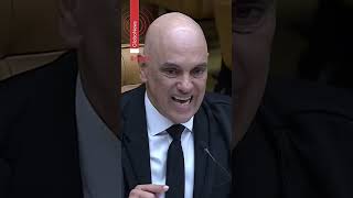 Moraes diz que não vai se submeter a ameaças: 'Rito do STF irá ignorar sanções' | #g1 #shorts