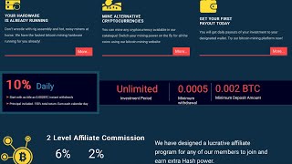 New Cloud Mining Site|0.001 Btc free|10%daily|1day Runtime|