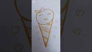 Ice Cream🍦 so yummy 😋 #easydrawing #drawing #art #easyart #artandcraft #shorts #video #creative