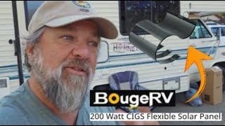 BougeRV Yuma 200W CIGS Thin-film Flexible Solar Panel with Tape.