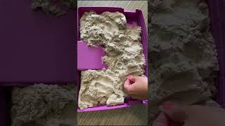 Play therapy using words and kinetic sand! 🤗🌟 #shorts #playtherapy #sensoryplay #springfwd