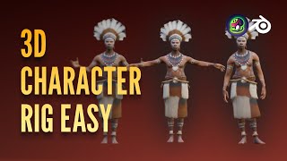 How to Change Poses for Meshy Characters in Blender?