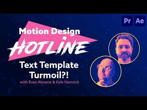 Text Template Turmoil | Motion Design Hotline