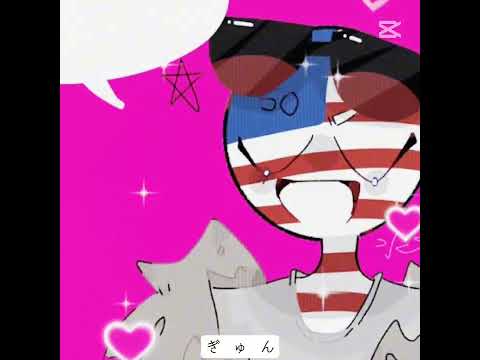 カンヒュ ver.🇺🇸🇯🇵           #カンヒュ #countryhumans #ポーランドボール