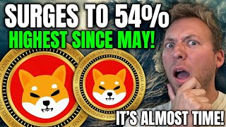 SHIBA INU - SURGES TO 54%!!! HIGHEST SINCE MAY! IT'S ALMOST TIME!