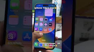 Iphone 14pro max display changed 100 💯 #iphone15 #iphoneonly #ios #iphonerepair #viral #trending