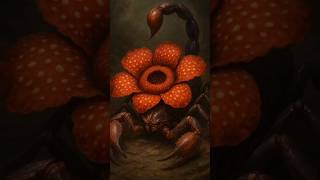 Rafflescorpio | Scorpion and Rafflesia Flower | Hybrid AI Animation #ai #animation #usa