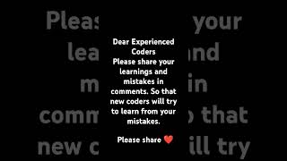 Please share your best advice for new coders ❤️🙏🏻 #coding #shorts #codecareer #keepcoding #ytshorts
