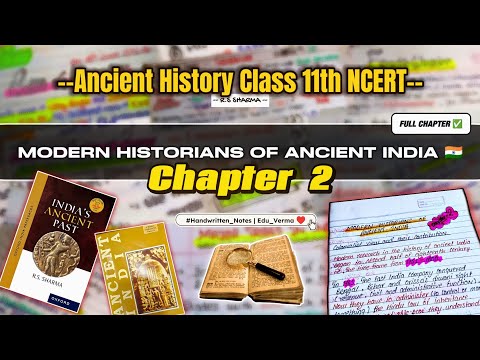 Modern Historians of Ancient Indian History | Rs Sharma Chapter 2 | Handwritten Notes