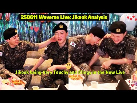 JIKOOK being Very Touchy and Clingy in the New Weverse Live! New Jikook Weverse Live Analysis 2025