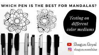 Best pen for making mandalas? STATIONERY TEST | MANDALA ART