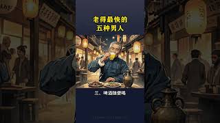 老的最快的五種男人#老祖宗的智慧 #養生之道 #養生知識