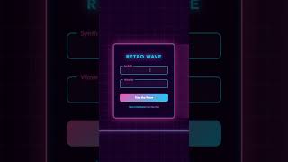 Wait Login Form Is Finally Here! |HTML CSS JAVASCRIPT |#coding #youtube #frontend #webdesign #shorts