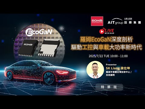 ROHM x AITG｜羅姆EcoGaN深度剖析—驅動工控與車載大功率新時代