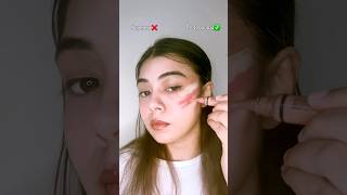 Beginner vs Pro blush placement🤯#contour#makeuptutorial#placement#ytshorts#shorts#viralshorts