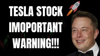 🔥 TESLA STOCK IMPORTANT WARNING! TSLA, SPY, QQQ, ES, NQ, NVDA, & AAPL! 🚀