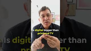 Is digital bigger than print and TV? #Shorts | Facebook Ads 2022