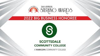 2022 Sterling Awards Big Business Honoree - Scottsdale Community College