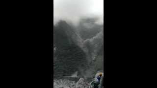 台8線中橫公路白沙橋段102年5月6日崩塌實況