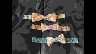 The simplelist technique in making a captivating diamante bow