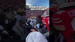 Michigan vs. Ohio State got WILD after the game 😳 #cfb #football