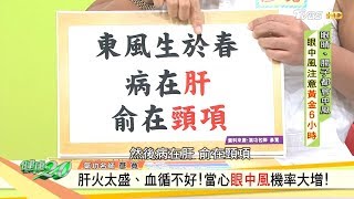 肝火太盛、血循不好！當心眼中風機率大增！ 健康2.0