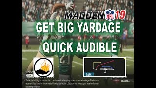 MADDEN 19 OFFENSIVE TIPS - WING SLOT SCHEME QUICK AUDIBLE - PA CROSS DIG SHOT