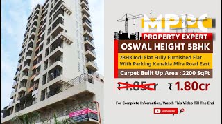 Immediately Flats On Sale 5BHK Oswal Height  2BHKJodi Flat Fully Furnished Flat | MPPC