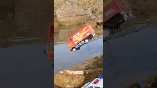 Bharat post jump in river #shortvideo #scalemodel #miniature #car #toymodel #miniatureworld