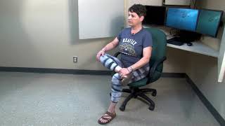 Chair Assisted Pigeon Pose