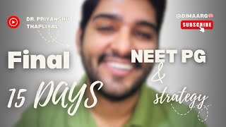 Final 13 Days = Rank Breakthrough | NEET PG Last Lap Plan by Dimaarg 🧠#neetpg2025 #neetpg #neet 