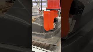 Non-metal 5-axis excels at bus front panel machining. #cnc #5axiscncmachine  #cncmachine5axis