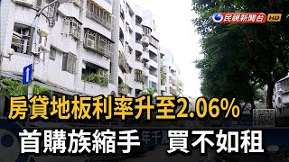 房貸地板利率升至2.06% 首購族縮手－民視新聞