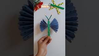 easy kids craft 🦋#shorts#trendingshorts#youtubeshorts#craft#ytshort#diy#kidscraft#kids#new#yt#viral
