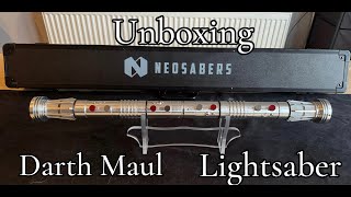 Star Wars DARTH MAUL lightsaber unboxing (Neosabers)