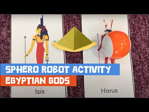 Sphero Egyptian Gods activity - Robotics club 2019