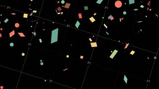 Colored Confetti 3D Looped footages