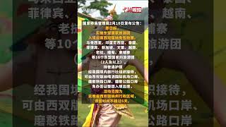今日起马来西亚 印度尼西亚 泰国等10个东盟国家的旅游团 可免签入境西双版纳
