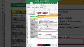 SEARCH BAR In Excel😎 #shorts #exceltricks #excelshortcutkeys #msexcel #exceltips #search #searchbar🔥