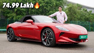 Most Affordable Convertible😍 2025 MG Cyberster Drive Review at Buddh International Curcuit