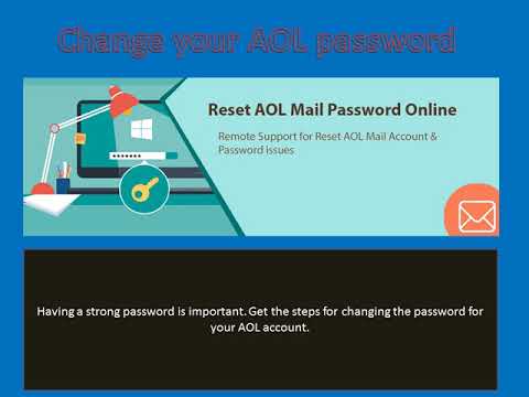 Reset a forgotten AOL password