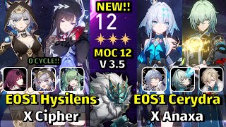 E0S1 Hysilens x Cipher and E0S1 Cerydra x Anaxa | MOC 12 - Honkai: Star Rail 3.5