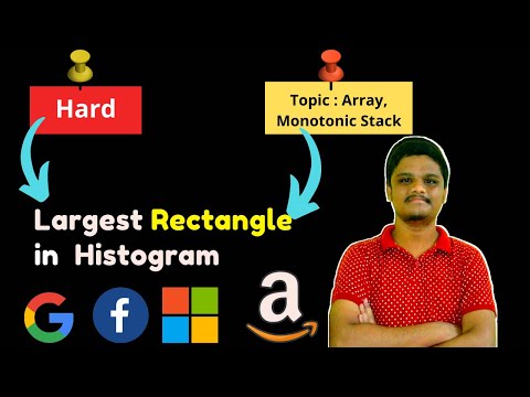 Largest Rectangle in Histogram | Monotonic Stack | Leetcode
