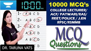 10000 MCQ’s for all RPSC/RSMMB EXAMS PART - 7