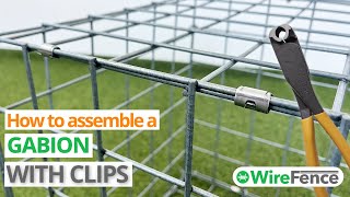 How to Assemble a Gabion with Clips (QUICK & EASY) | WireFence